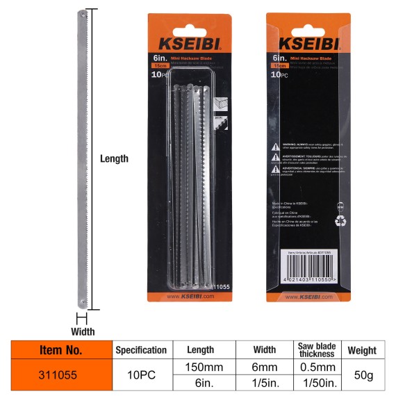 Ensemble mini de lames pour scie à métaux de haute qualité | KSEIBI