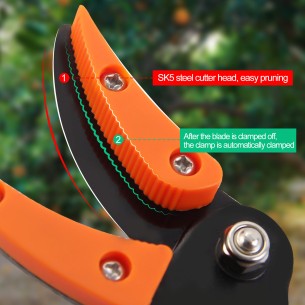 Effortlessly Trim and Hold with Long Reach Bypass Pruner | KSEIBI 2