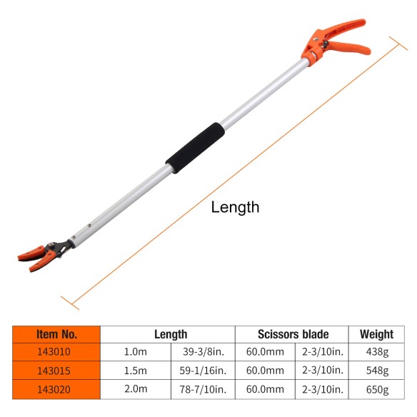 Effortlessly Trim and Hold with Long Reach Bypass Pruner | KSEIBI