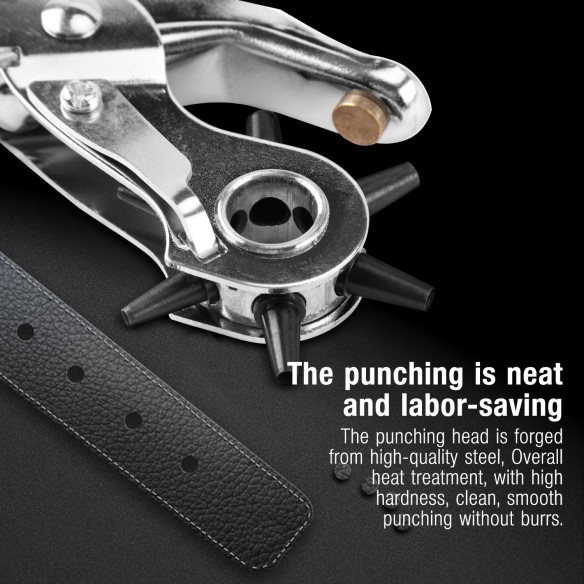 Durable Leather Punch Tool for Precise Hole Punching | KSEIBI