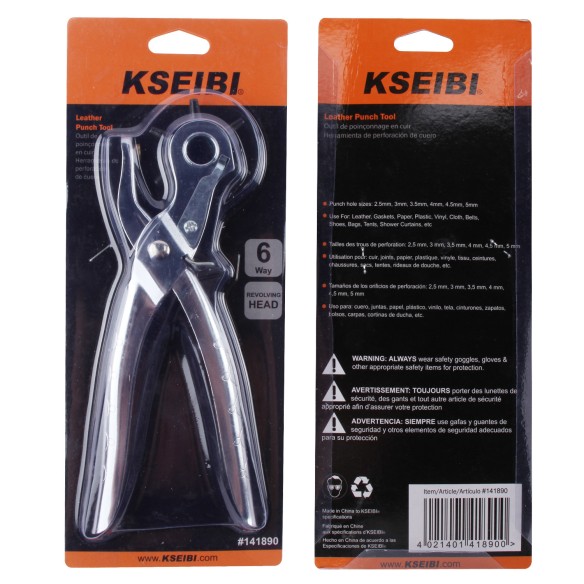 Durable Leather Punch Tool for Precise Hole Punching | KSEIBI