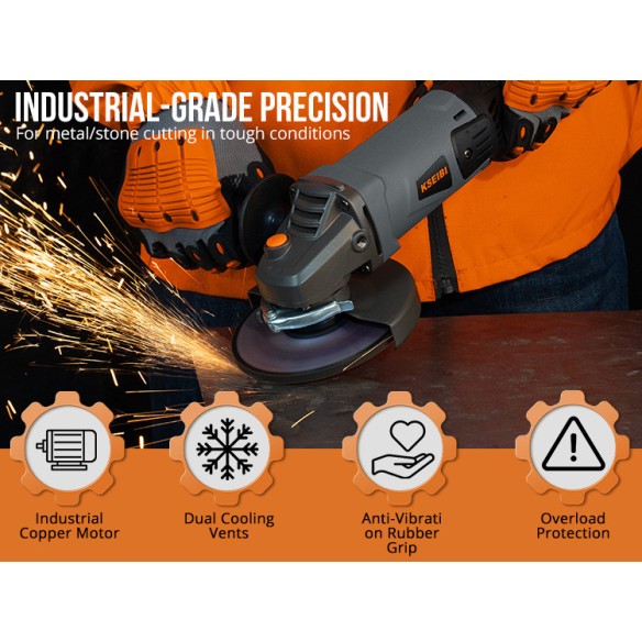 High-Performance Angle Grinder - Perfect for DIY Projects | KSEIBI