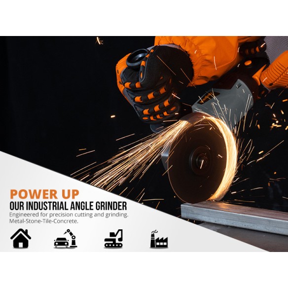 Amoladora angular 125mm 950W para trabajos pesados | KSEIBI