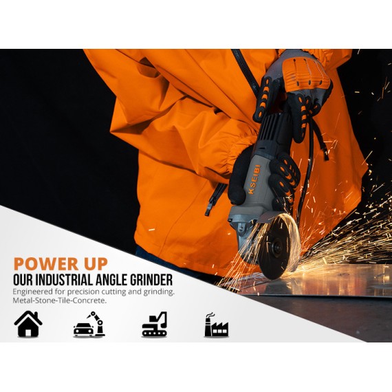 Amoladora Angular KWS 71-100 de 100mm, 750W | KSEIBI