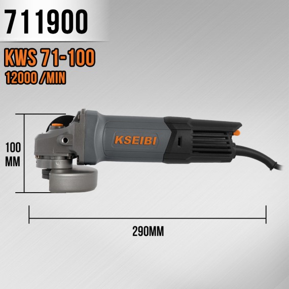High-performance 100mm Angle Grinder for Precision Cutting and Grinding | KSEIBI