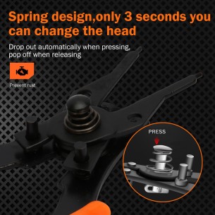 High-Quality Interchangeable Circlip Plier Set for Versatile Use | KSEIBI 2