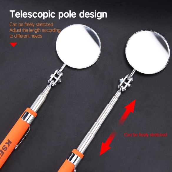 Adjustable Inspection Mirror for Hard-to-Reach Areas | KSEIBI