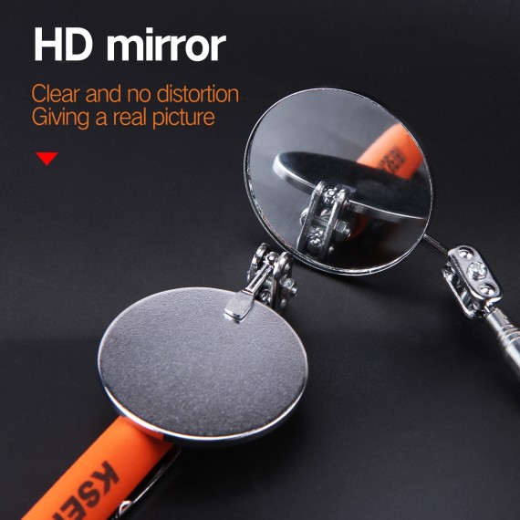 Adjustable Inspection Mirror for Hard-to-Reach Areas | KSEIBI