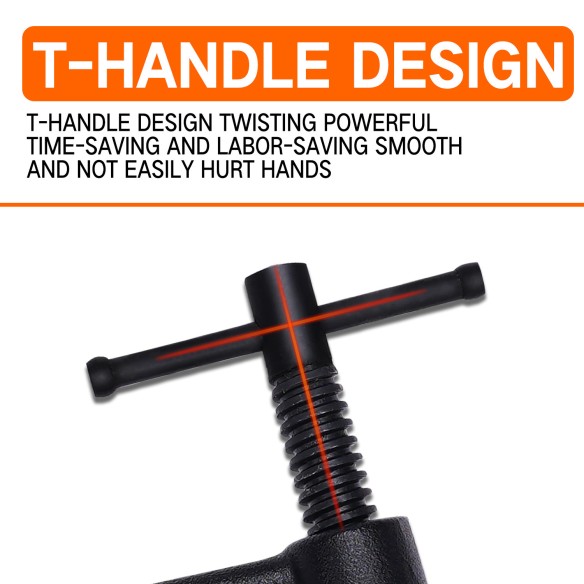 ملزمة صناعية عالية الجودة | تصميم على شكل G لأدوات العمل | KSEIBI