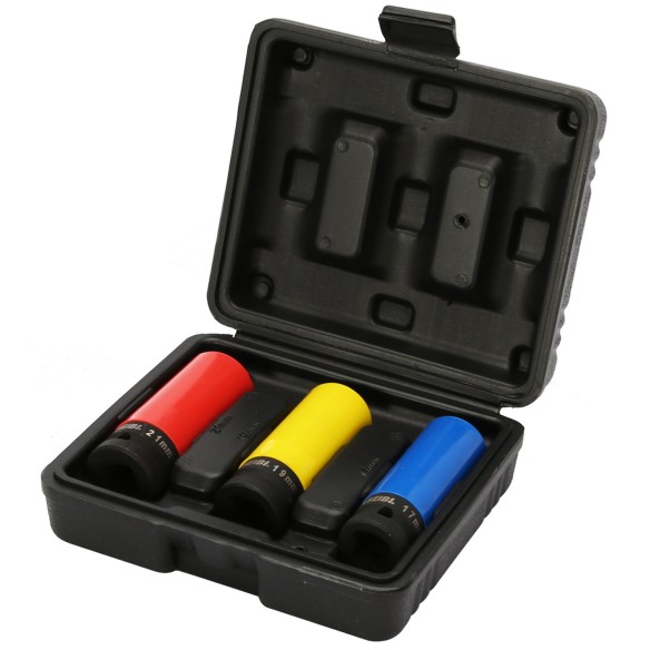 Heavy-Duty Impact Lug Nut Socket Set for Easy Removal | KSEIBI