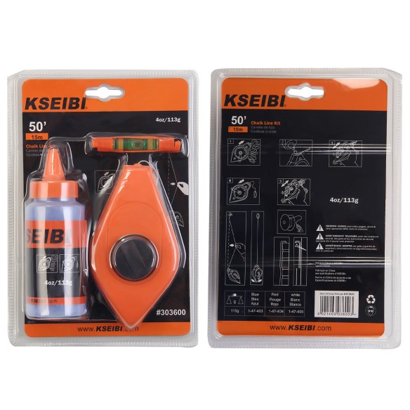 "Juego de línea de tiza para construcción resistente | KSEIBI"