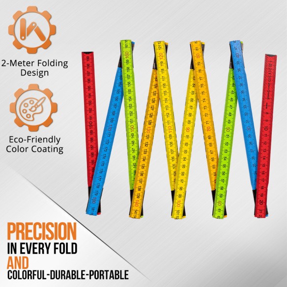 "Premium Wooden Folding Ruler for Accurate Measurements | KSEIBI"