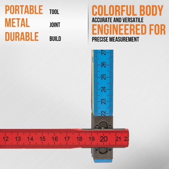 "Premium Wooden Folding Ruler for Accurate Measurements | KSEIBI"
