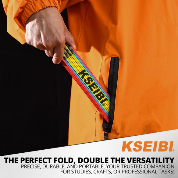 "Premium Wooden Folding Ruler for Accurate Measurements | KSEIBI"