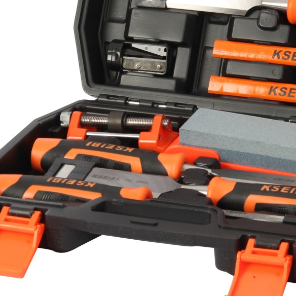 "Juego de cinceles para madera ProGrip 12-pc. de alta calidad | KSEIBI"