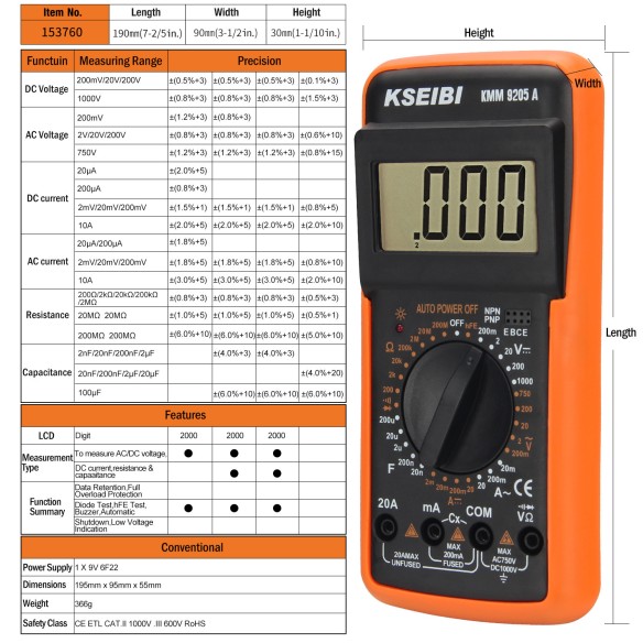 Testere de tensiune profesionale cu ecran LCD pentru măsurători precise | KSEIBI