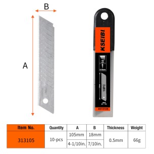Top-Quality Utility Knife Spare Blade 10-Pc for Precision Cutting | KSEIBI 2