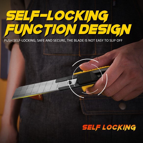 Durable and Ergonomic Utility Knife ProGrip - 18mm for Precision Cuts | KSEIBI