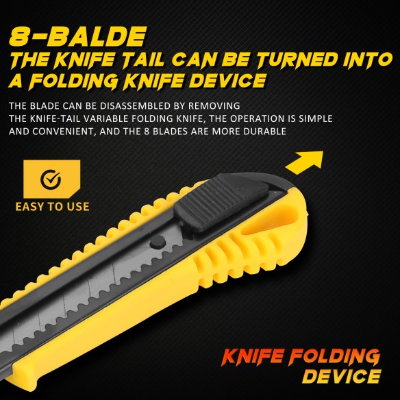 Faca Utilitária Progrip de 18mm para Cortes Precisos | KSEIBI