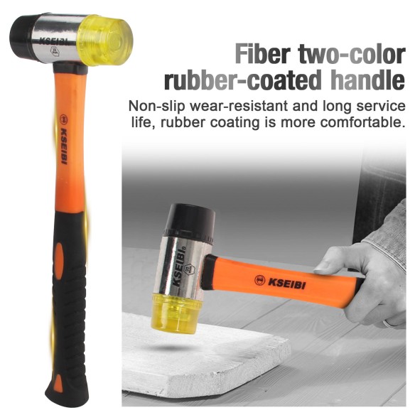 Mazo de goma bi-direccional ProGrip para trabajos pesados | KSEIBI