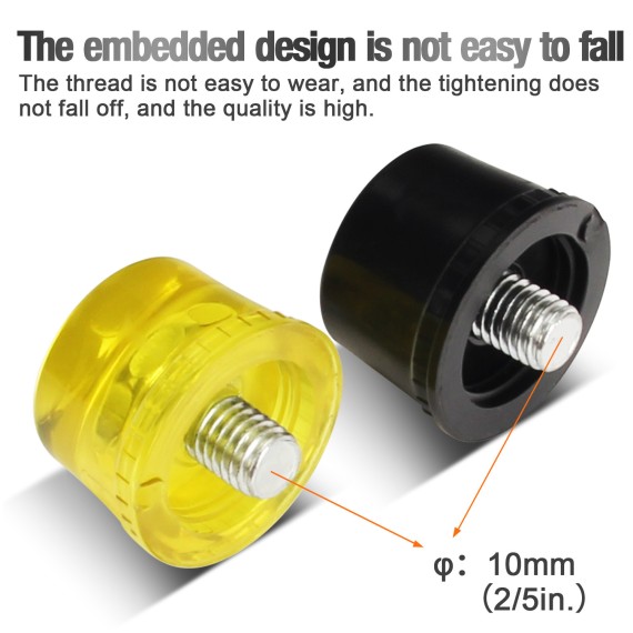 Durable Two Way Rubber Mallet ProGrip for Precision Work | KSEIBI