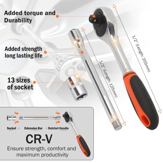 Premium 62PCS Machinist Tool Set with 3 Compartments | KSEIBI