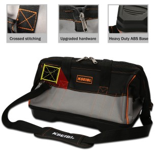 Bolsa de herramientas resistente con tapa y base de plástico | KSEIBI 2