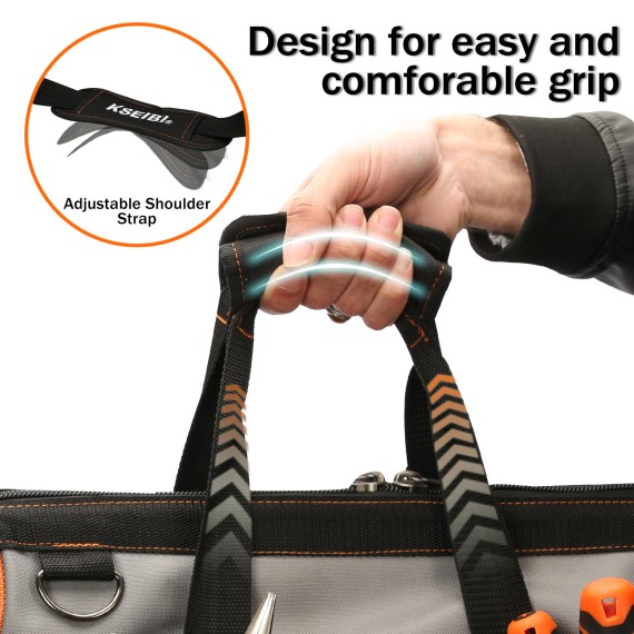 Sac à outils fermé avec base en plastique 16 | KSEIBI