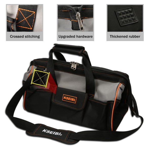 Borsa attrezzi chiusura superiore resistente | KSEIBI