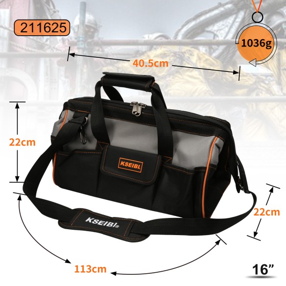 Sac à outils robuste pour professionnels du bâtiment | KSEIBI