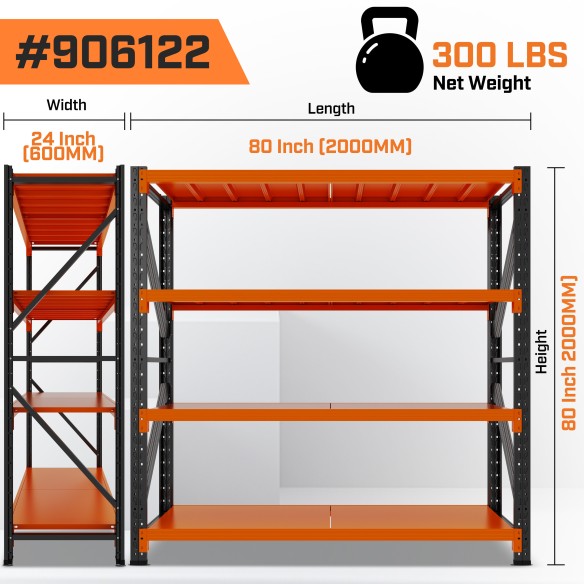Storage Shelf 2.0m / Orange