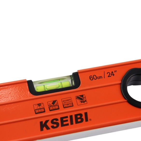 "Professional Precision Spirit Level with Three Vials for Accurate Measurements | KSEIBI"
