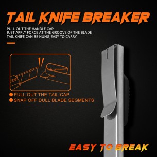 Cutter in alluminio con lama spezzabile 9 mm per tagli precisi | KSEIBI 2