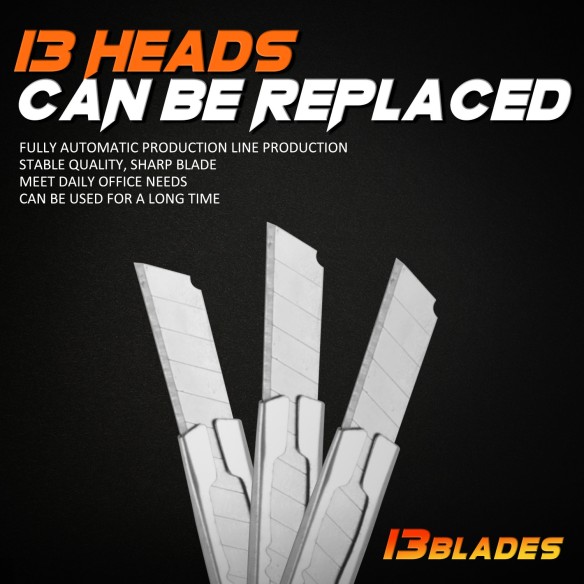 Cutter in alluminio con lama spezzabile 9 mm per tagli precisi | KSEIBI