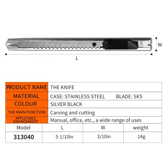 Estilete de Alumínio Resistente e Preciso | KSEIBI