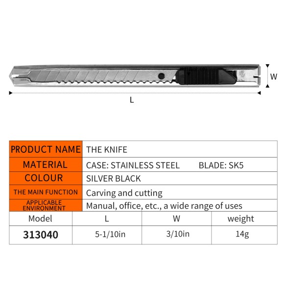 Cutter din aluminiu cu lamă detașabilă 9 mm de calitate superioară | KSEIBI