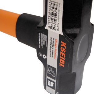 "Mazo de demolición ProGrip: Herramienta resistente para demoliciones potentes | KSEIBI" 2