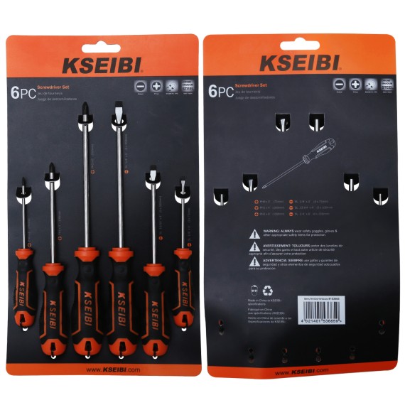 Ensemble de tournevis fente et philips 865 8 pièces pour travaux de précision | KSEIBI