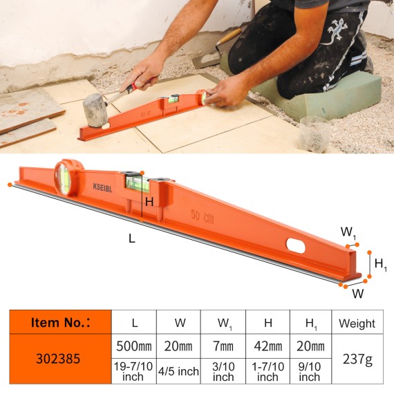 Accurate and Durable Supercast Spirit Level for Precise Measurements | KSEIBI