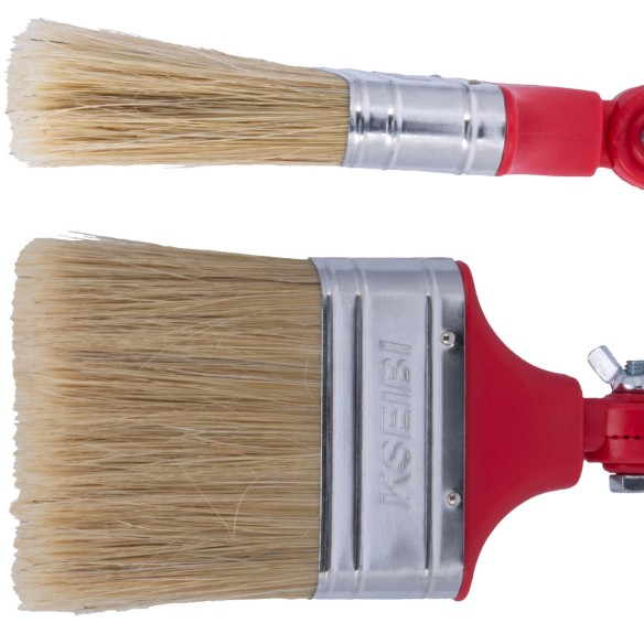 High-Quality Swivel Handle White Bristle Paint Brush for Smooth Painting | KSEIBI