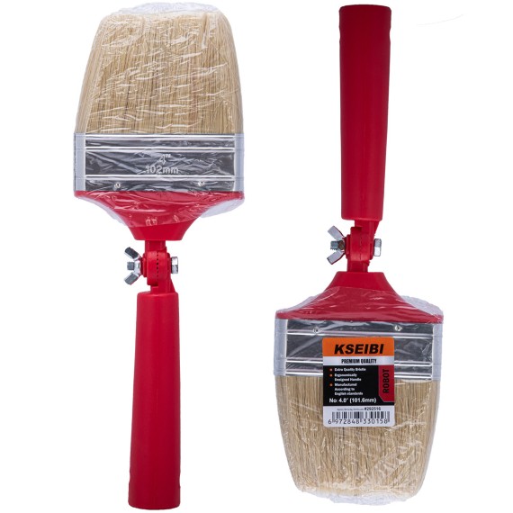 Swivil Handle White Bristle Paint Brush