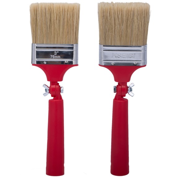 Swivil Handle White Bristle Paint Brush