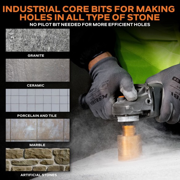 High-Quality Vacum Brazed Diamond Core for Efficient Drilling | KSEIBI