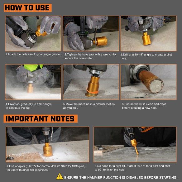 Premium Vacum Brazed Diamond Core Bits for Precision Drilling | KSEIBI