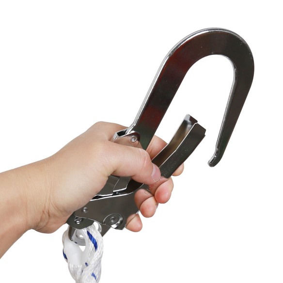 Kit imbracatura di sicurezza con cordino intrecciato/base 1 d-ring per lavori in quota | KSEIBI