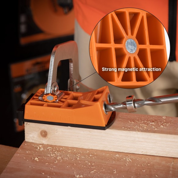 Conjunto de Gabarito de Furo de Bolso em Plástico de Alta Densidade para Marcenaria | KSEIBI