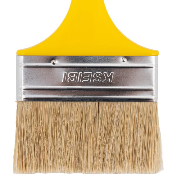 Pincel de Pintura Premium com Cabo de Plástico Branco - Amarelo 20mm | KSEIBI