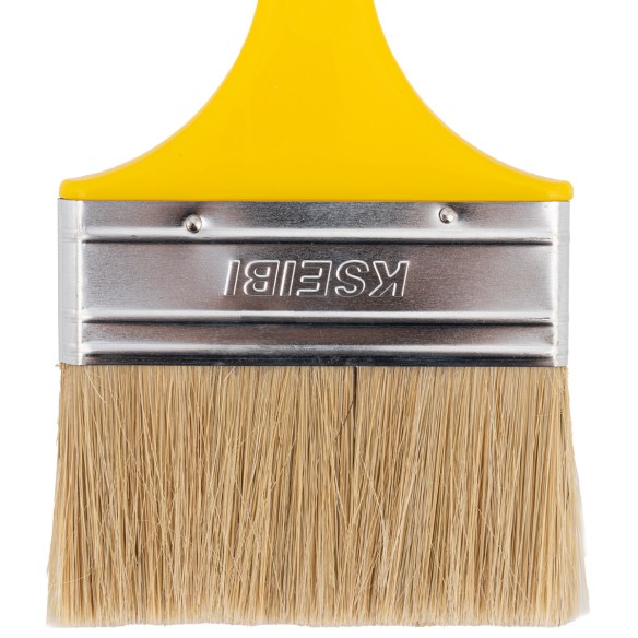 Pennello con manico bianco-giallo 20mm per verniciatura | KSEIBI
