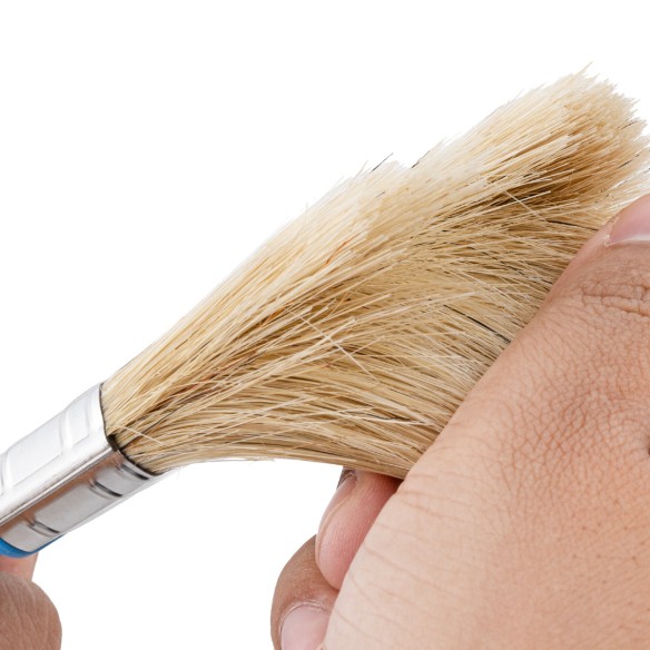 Pennello con manico bianco - azzurro 20mm per pittura | KSEIBI