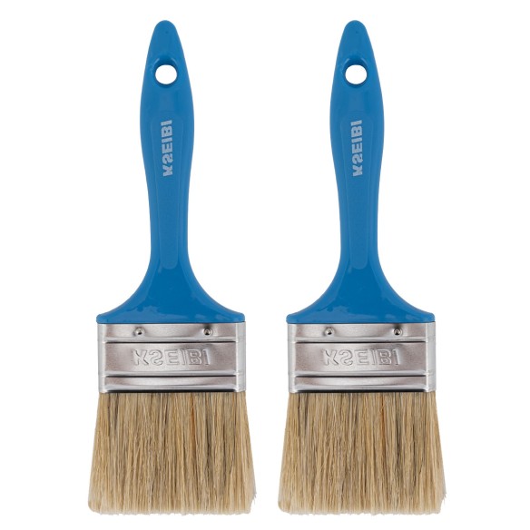 Pennello con manico bianco - azzurro 20mm per pittura | KSEIBI